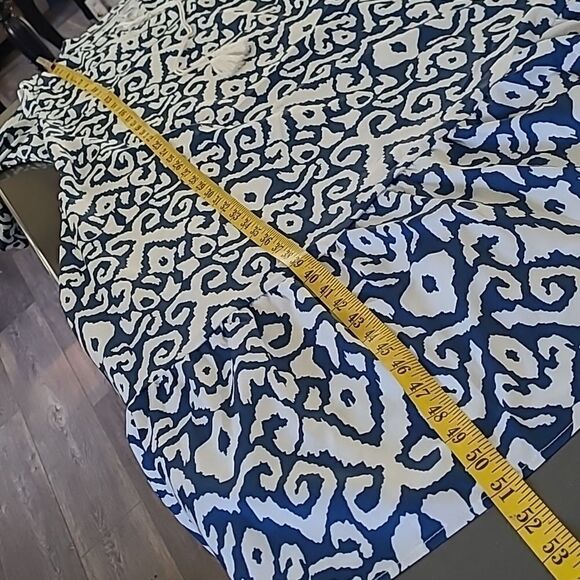 Maxie tiered 100% poly dress with neckline ties with tassels - Picture 6 of 10